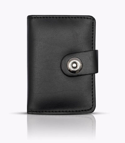 Plain rexine smart wallet with minimal button closure, slim and stylish design for men and women, easy to carry, random color.         Is this helpful so far?    Ask ChatGPT