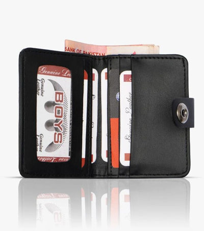 Plain rexine smart wallet with minimal button closure, slim and stylish design for men and women, easy to carry, random color.         Is this helpful so far?    Ask ChatGPT