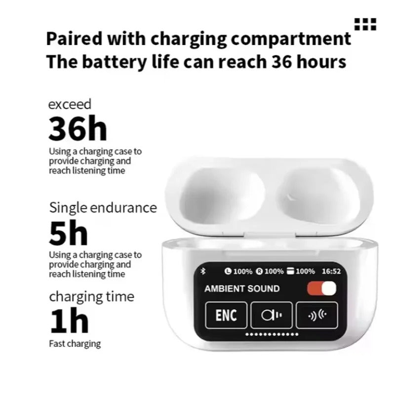 LED Display Wireless Earbuds | سماعات أذن لاسلكية بشاشة LED