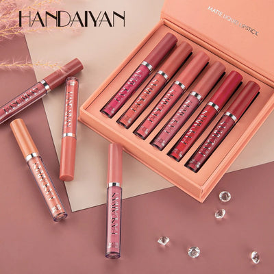 💄 Pack of 8 – 2-in-1 Matte Lipstick & Lip Liner Set A must-have for every makeup lover! This waterproof, smudge-proof set combines lip liner and matte lipstick in one — for bold, defined lips that last all day.